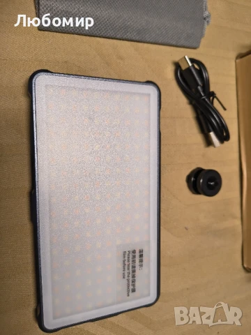 Акумулаторна двуцветна LED видео светлина ENEGON 4000mAh с мини панел за DSLR фотоапарати , снимка 11 - Фотоапарати - 51396012