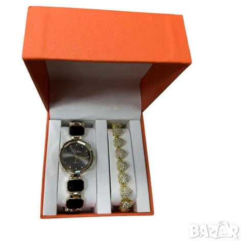 Разкошни дамски комплекти – часовник и гривна