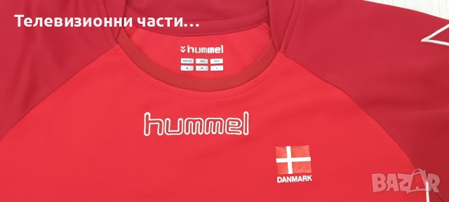 Футболна тениска фланелка на Дания Denmark Hummel RN NO. 104932 датски национален отбор размер S, снимка 6 - Тениски - 52145612