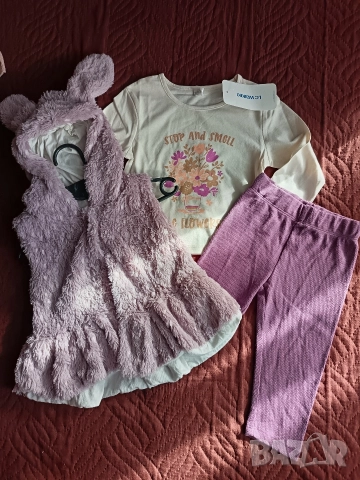 Голям лот за момиче р. 9-12м.80 , снимка 2 - Комплекти за бебе - 52592581