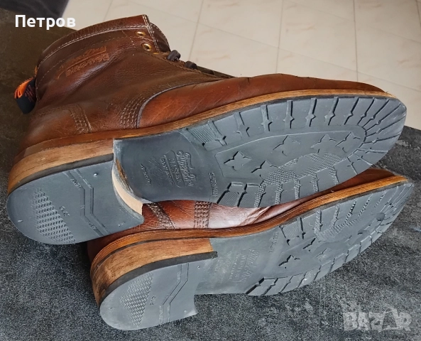 Мъжки винтидж боти от марката Superdry, кожени 42,5 номер, снимка 7 - Мъжки боти - 52963339