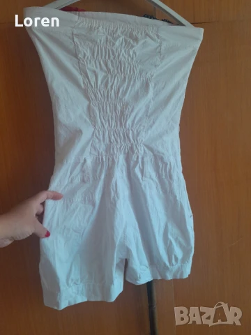 *Elina*Бял гащеризон с розички, снимка 8 - Гащеризони - 50928116