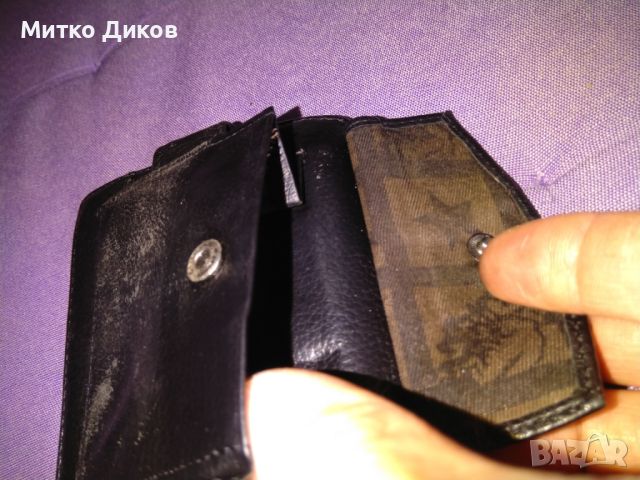 Портфейл Арт естесвена кожа 115х95мм вътрешен цип и външен джоб за стотинки, снимка 6 - Портфейли, портмонета - 45878946