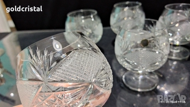 кристални чаши , снимка 6 - Антикварни и старинни предмети - 53308229