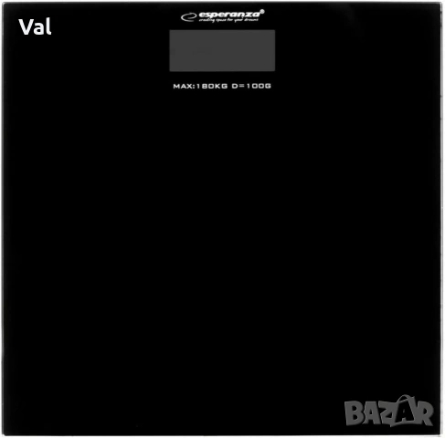 Кантар за тегло дигитален Esperanza, батерия, LCD екран, 180кг., снимка 3 - Електронни везни - 53849921