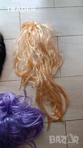 Парти перука - черна руса лилава , снимка 11 - Други - 20223980