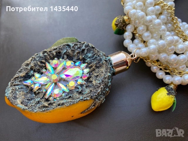 Колие от серията “Забранения плод” на дизайнерката Анелия Милчева, снимка 4 - Колиета, медальони, синджири - 52366411