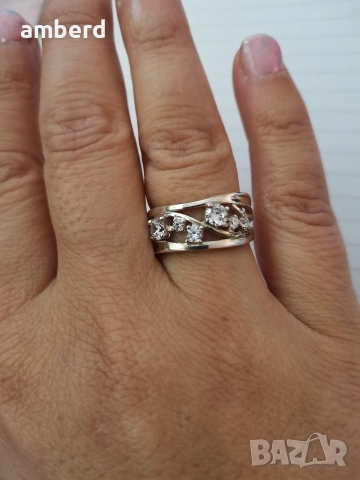 Сребърен пръстен - модел R050A