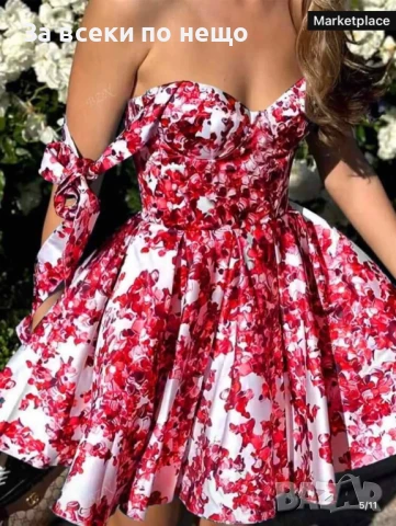 Дамска Ефирна Къса Рокля - 3 Налични Цвята Код A620, снимка 4 - Рокли - 50466251