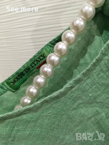 Made in Italy риза 100% лен S/M, снимка 5 - Ризи - 53572295