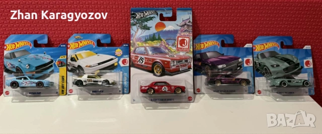 Hot Wheels JDM сет 5 броя – Skyline, Datsun, Mazda, Hako | нови