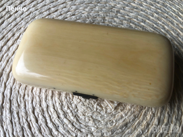 старинна кутия /табакера/ - слонова кост и сребро, снимка 4 - Антикварни и старинни предмети - 53413496