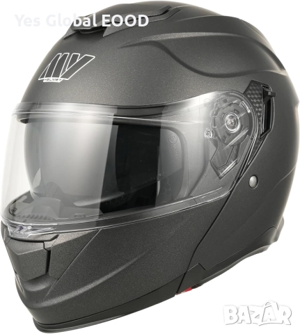 MY 935 модулна каска, ECE 22.06, двойно стъкло, титаниева XL/M/S N4