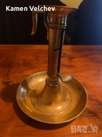 стар немски бронзово меден свещник..., снимка 5 - Колекции - 51518298