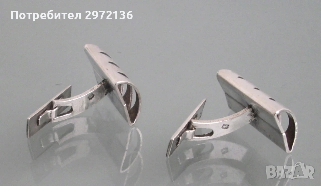 Сребърни бутонели копчета за маншети, снимка 6 - Антикварни и старинни предмети - 53131522