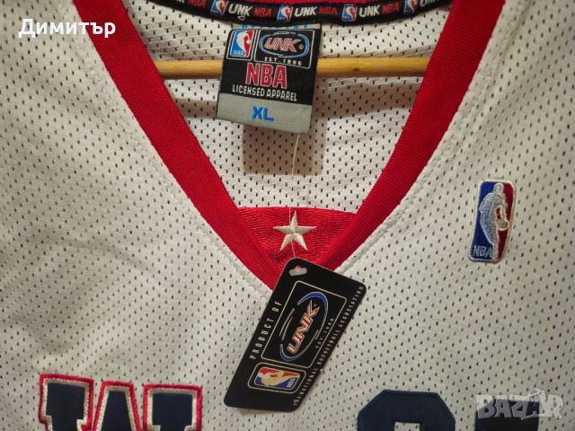 оригинален екип на nba Kevin Garnett west all stars basketball jersey jordan, снимка 5 - Спортни дрехи, екипи - 45907054