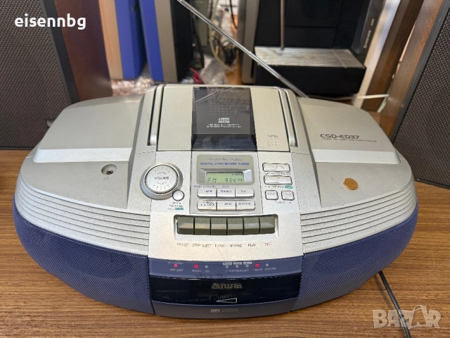 AIWA CSD-ED37 Преносим касетофон, рекордер, CD радио, голям бумбокс