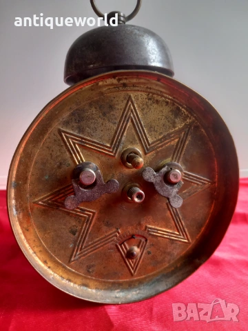 Рядък Железничарски Часовник Будилник  JUNGHANS ,Юнгханс, снимка 6 - Антикварни и старинни предмети - 53731512