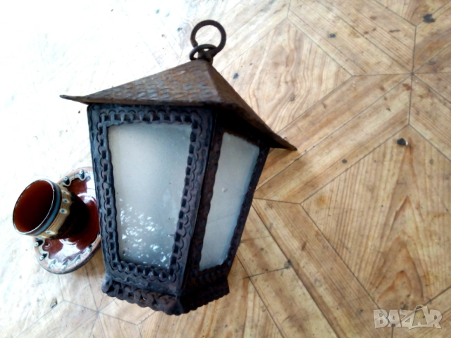 Винтидж, стара лампа ”Фенер”, снимка 4 - Антикварни и старинни предмети - 52801909