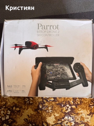 Parrot Bebop Drone 2 + Skycontroller – пълен комплект, не е тестван