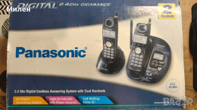 Телефон безжичен Panasonic KX-TG2432 с две слушалки , снимка 5 - Други - 53288258