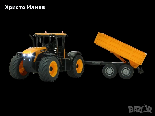 Трактор с ремаке RC Радиоуправлям 1:24 JCB с LED светлини, снимка 9 - Коли, камиони, мотори, писти - 53795354