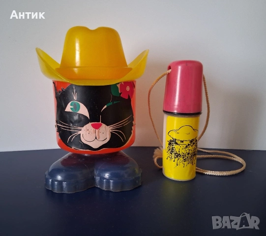 Стара Касичка Котарака в Чизми и Монетник от Соца, снимка 2 - Колекции - 54077864