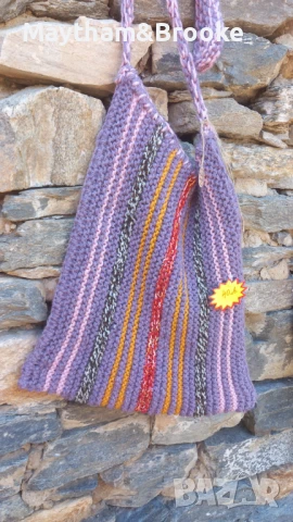 Плетена селска торба. Подходяща за всеки сезон и за подарък, снимка 1