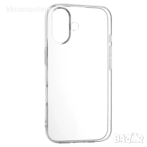 Калъф силикон 100% прозрачен 2mm за iPhone 16e Баркод : 3132052