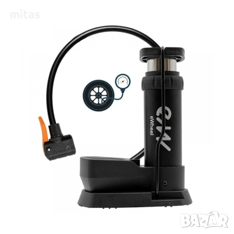 Крачна помпа с манометър e-Wheel, Универсална, До 160 PSI / 11 Bar