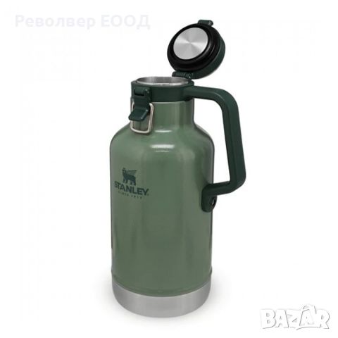 Чаша за бира Stanley Easy-Pour Growler - 1,9 л, в цвят Hammertone Green, снимка 1 - Екипировка - 45321679