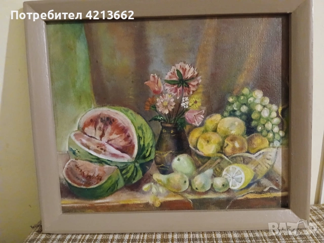 картина на фазер със маслени бои Стара но впечатляваща