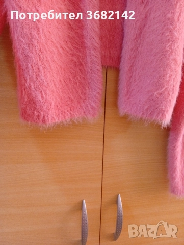 продавам дамска розова пухкава жилетка , снимка 6 - Жилетки - 51642499