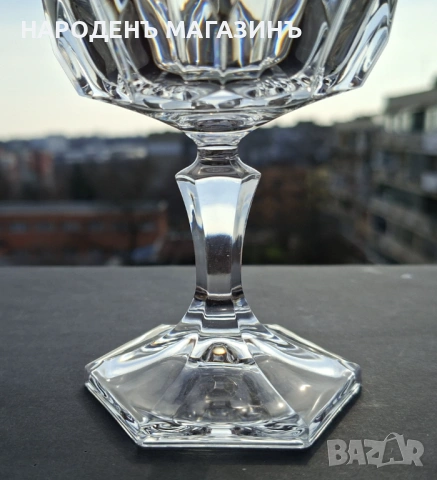 D'ARQUES - Френски кристал сервиз чаши кристални за десерти мелба сладолед шампанско 10 броя , снимка 6 - Други ценни предмети - 53701830