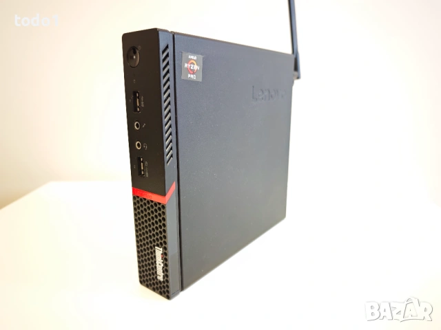 Lenovo ThinkCentre M715q Tiny Desktop AMD Ryzen 5 PRO 2400GE/512GB/8GB, снимка 5 - Работни компютри - 53356609