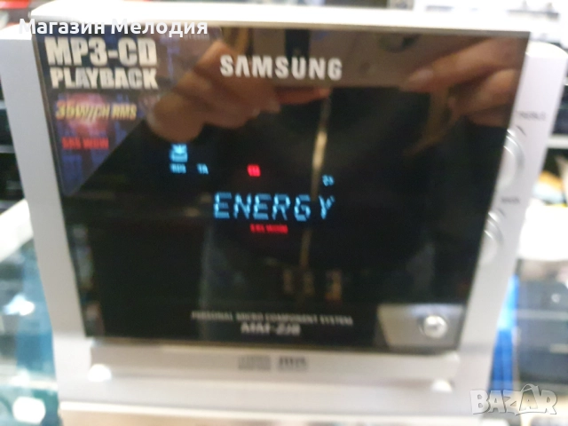 Аудиосистема Samsung MM-ZJ8 Silver има дистанционно. С ради, дуск, касета и aux. В отлично техническ, снимка 3 - Аудиосистеми - 37235070