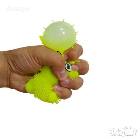 5986 Силиконова светеща антистрес играчка LABUBU, снимка 2 - Други - 50916683