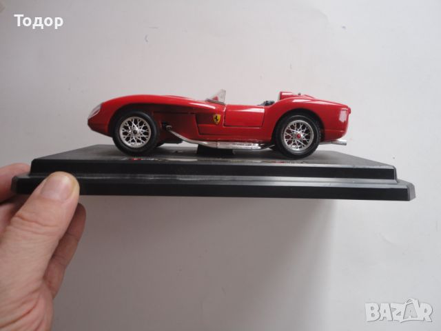 Кола количка Ferrari 250 Testa Rossa Burago 1 към 24, снимка 7 - Колекции - 45320771
