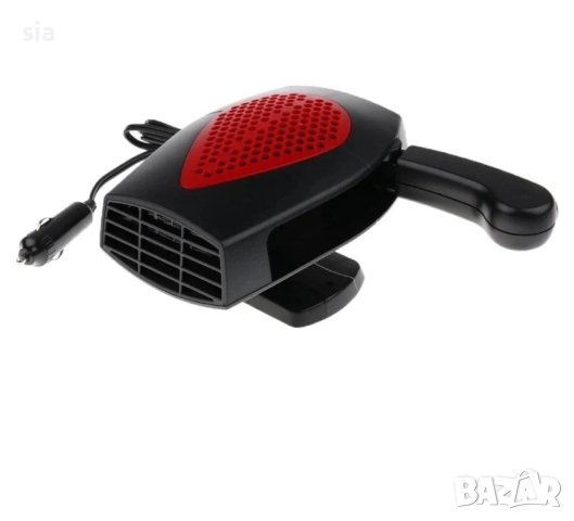 Печка, Електрическа печка за кола, термовентилатор, духалка за порзорец, червена