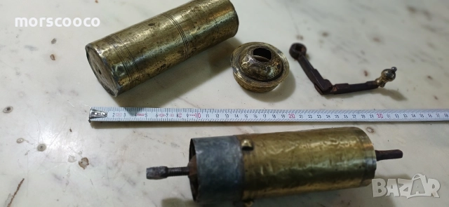 Османска бронзова мелничка за кафе, мелница , снимка 3 - Антикварни и старинни предмети - 52590224