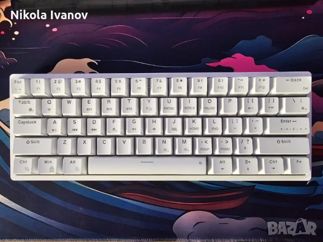 3в1 Механична клавиатура Solakaka SK961 | 60% | 2.4Ghz + Bluetooth | RGB | mechanical keyboard, снимка 2 - Клавиатури и мишки - 48731151