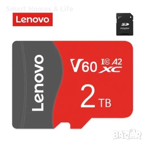 V60 Micro SD Memory Card 2 TB / Микро SD Карта Памет 2 TB Class 10 !, снимка 1 - Карти памет - 43966099