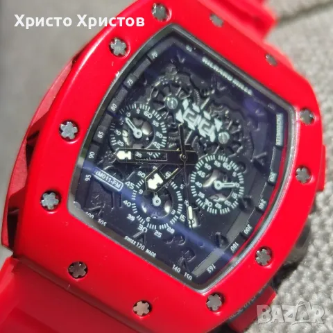 Мъжки луксозен часовник Richard Mille Limited Red Edition , снимка 2 - Мъжки - 47007914