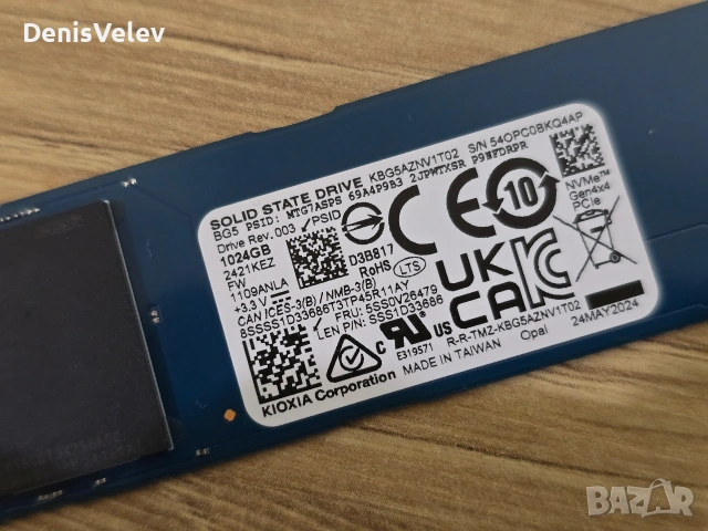 1TB - 1024GB PCIe4 x4 NVMe M.2 2280 SSD Kioxia BG5 KBG5AZNV1T02, снимка 2 - Твърди дискове - 53959775