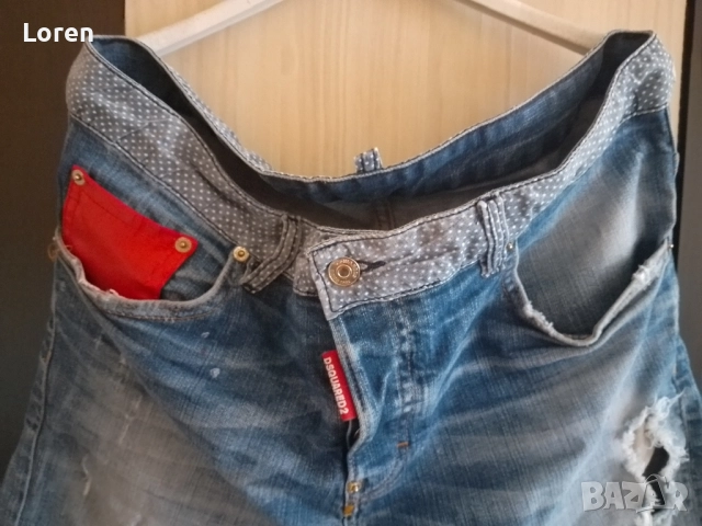 *Desquart 2*Мъжки къси дънкови панталони, снимка 8 - Панталони - 52637178