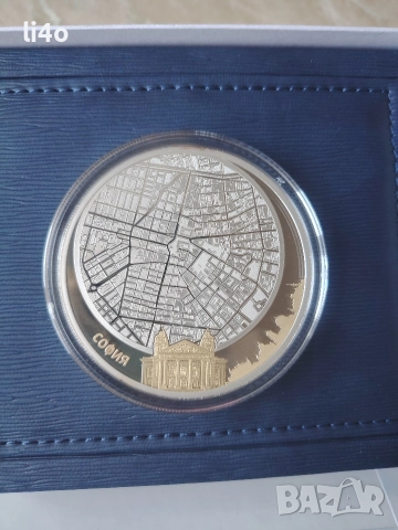 Инвестиционни монети Сребърна монета с частично позлатяване 24 карата златно покритие 2 тройунции , снимка 2 - Нумизматика и бонистика - 52800447