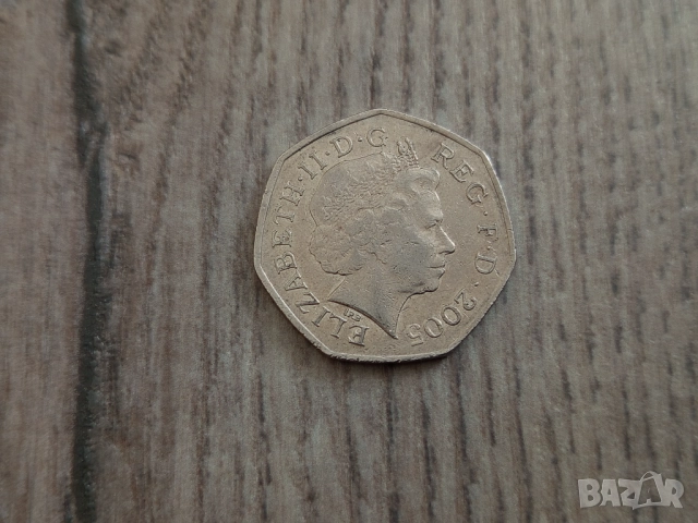 Монета 2005 Великобритания 50 pence 50p (Johnson's Dictionary) - Elizabeth II, снимка 3 - Нумизматика и бонистика - 51648290