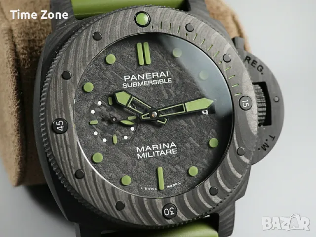 Panerai Luminor Submersible Marina Militare Carbotech 47mm Black Dial Automatic Различни Варианти, снимка 6 - Мъжки - 48007216