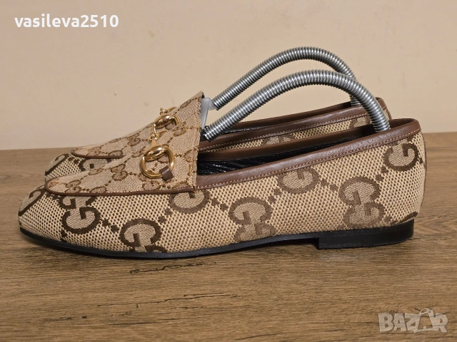 Gucci дамски обувки от естествена кожа , снимка 7 - Дамски ежедневни обувки - 53892310