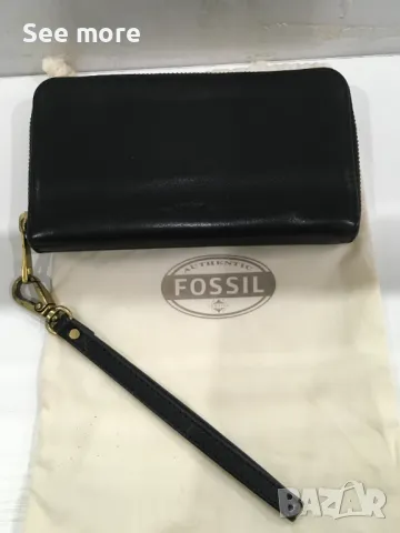 FOSSIL портфейл естествена кожа, снимка 1 - Портфейли, портмонета - 47089251